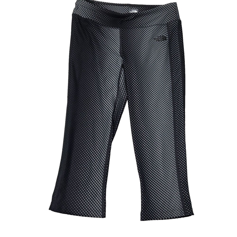 The North Face Women's Cropped Leggings Gray Black Pattern Size Small